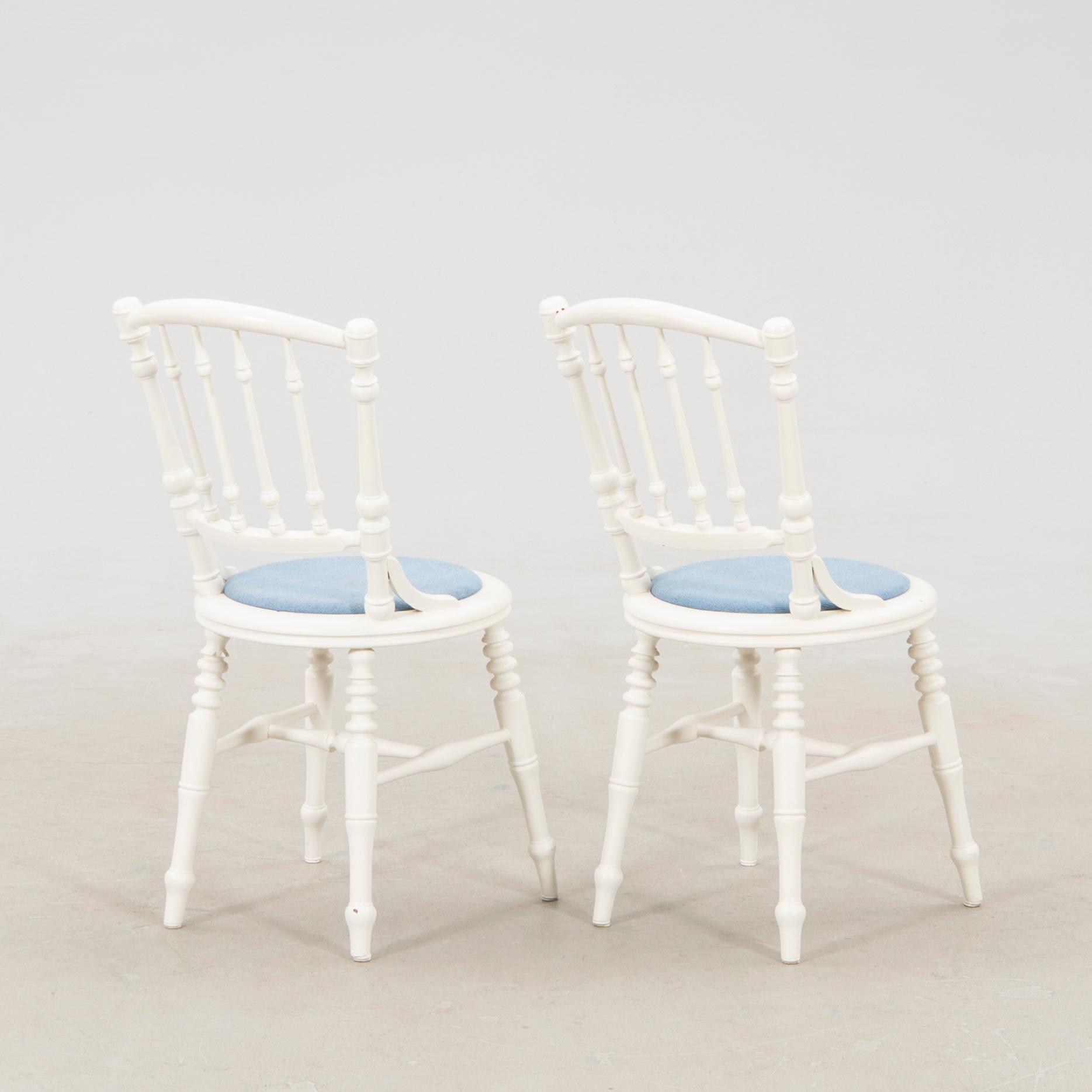 Chairs, 6 pieces, late 19th century/turn of the 20th century.