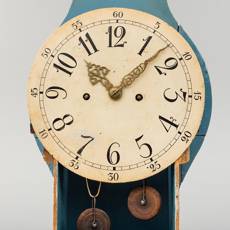 A Swedish Rococo longcase clock, second half of the 18th century.
