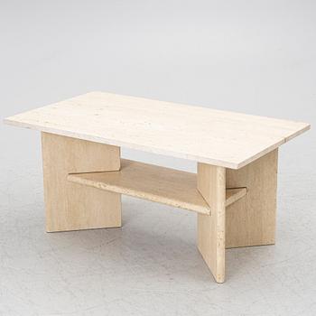 Coffee table, travertine, 1980s.