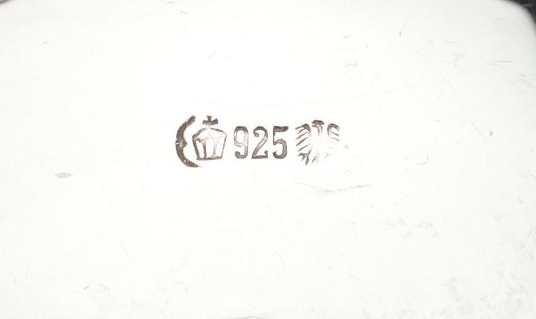 PARTI SILVER, 5 delar. Vikt 380 g.