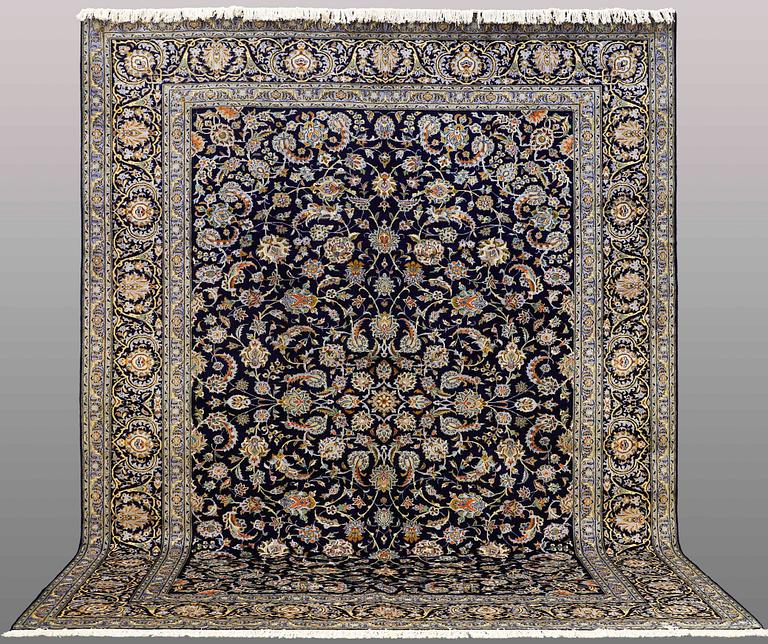 A carpet, Keshan, ca 417 x 321 cm.