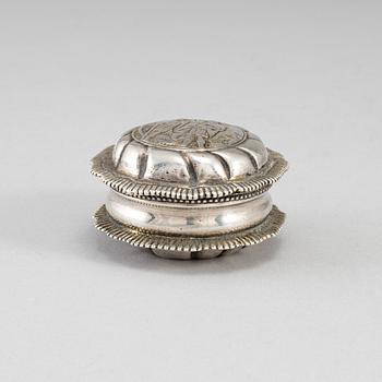 A silver snuff box, mark of Jeremias Wallbom, Uddevalla 1786.