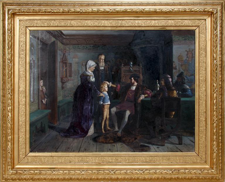EDVARD FORSSTRÖM, olja på duk, sign o dat 1881.