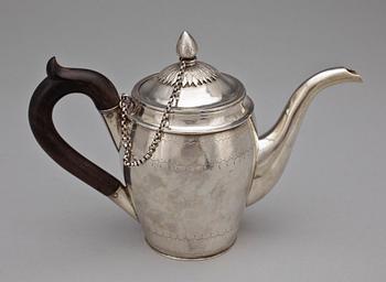 KAFFEKANNA, silver, Alexander Yashinov, St:Petersburg, Ryssland, 1802. Tot vikt ca 625g.