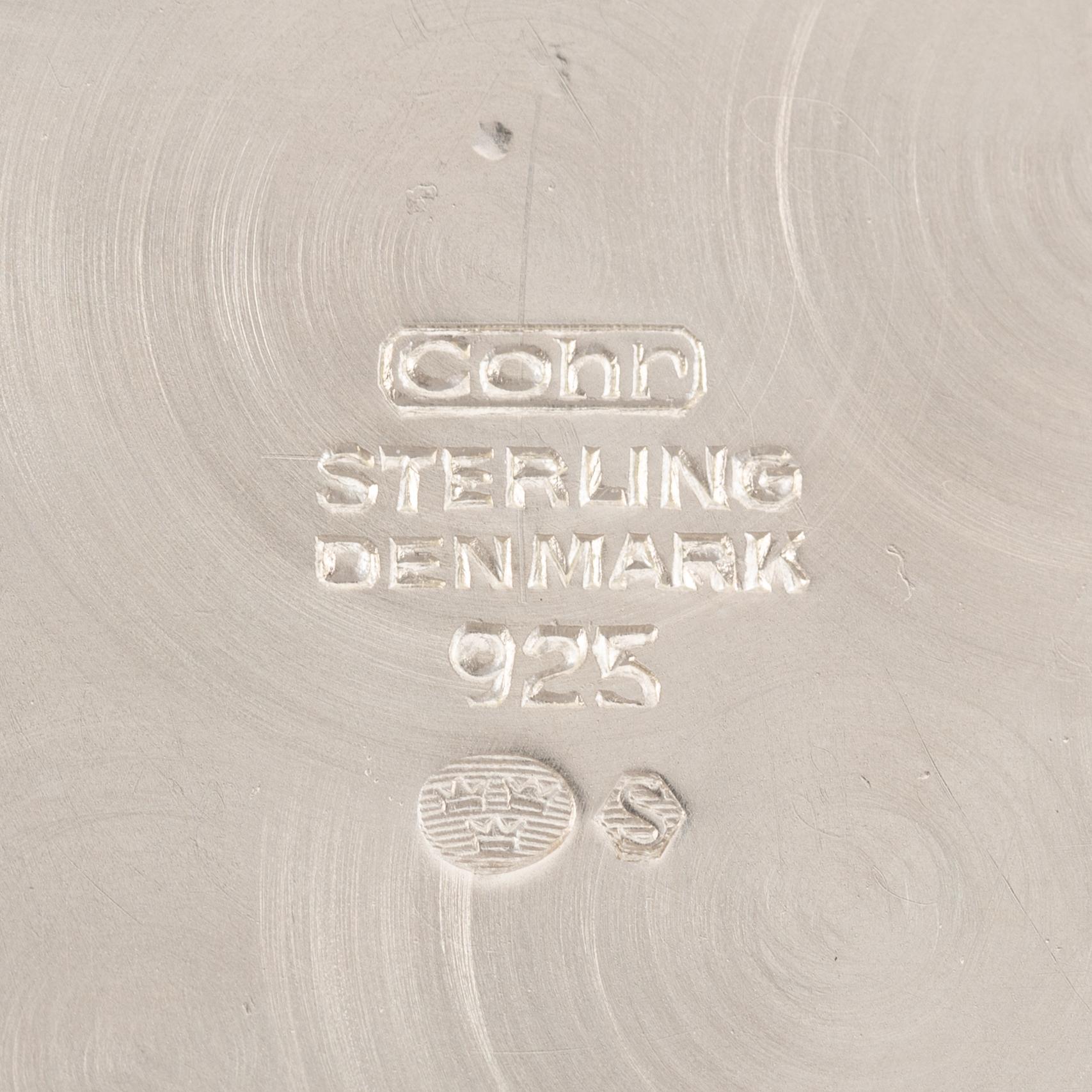 Three pieces silver coffe service,