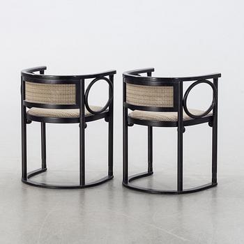 JOSEF HOFFMANN, a pair of chairs, Wittmann, Austria.