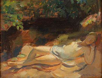 DAVID WALLIN, oil on board, signed.