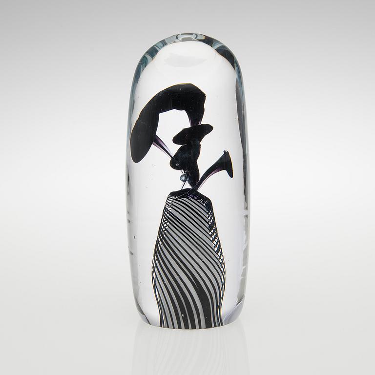 RITVA-LIISA POHJALAINEN, GLASSKULPTUR. Sign. Keidas musta, Ritva-Liisa Pohjalainen 2009, 7/50.