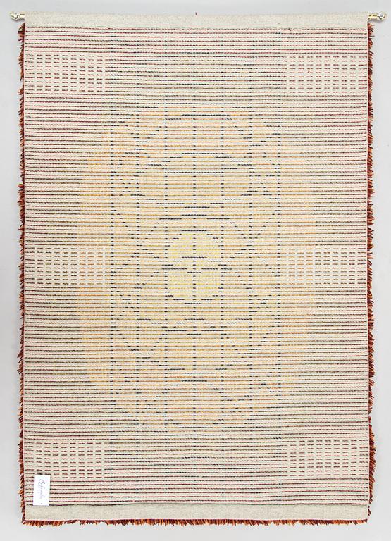 A Finnish 1960s long pile ryijy rug. Ca. 160x110 cm.