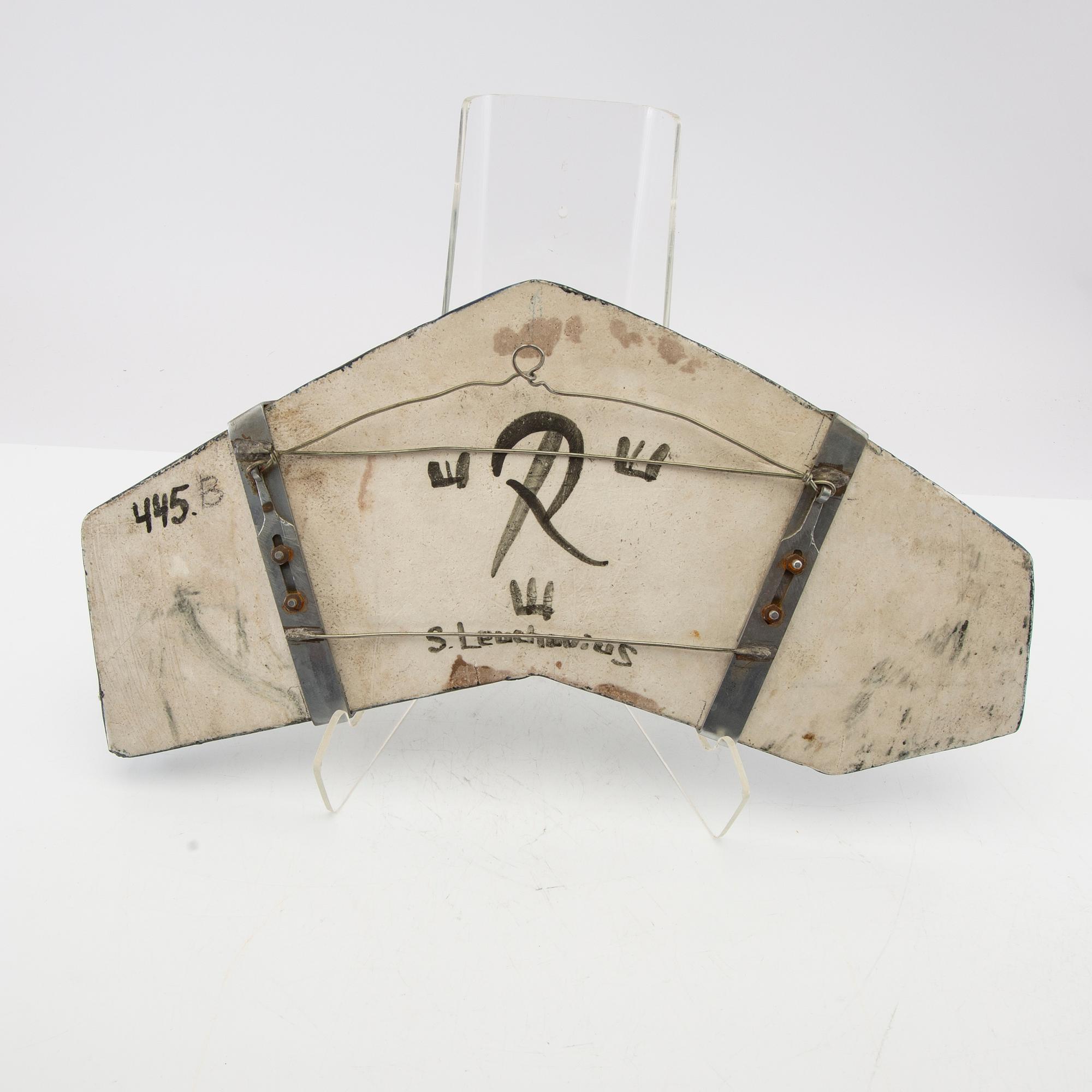 Sylvia Leuchovius, väggplakett fisk.