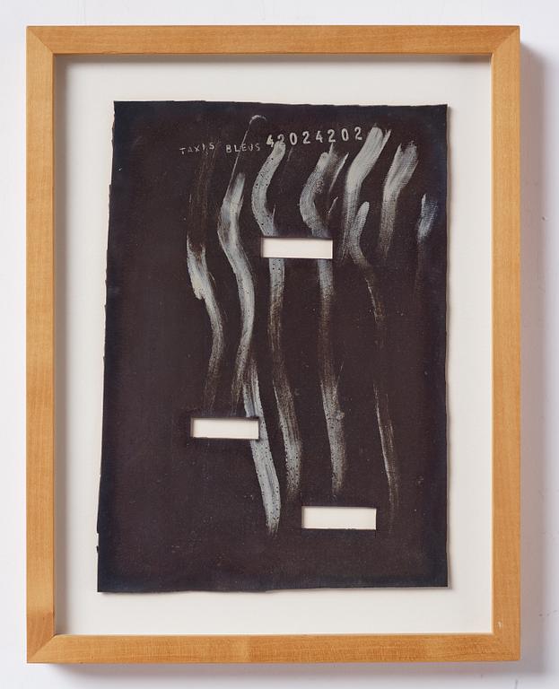 Federico Guzmán, oil on rubber, signed and dated 1990 verso.