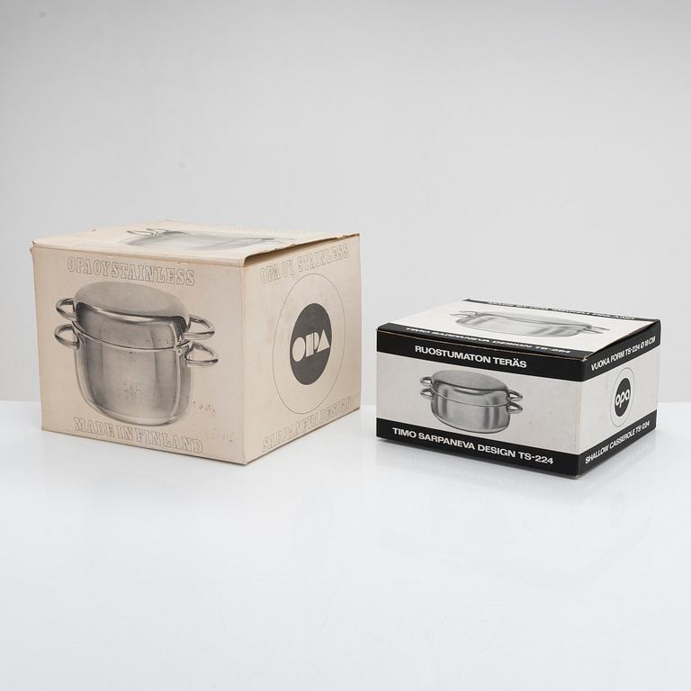Timo Sarpaneva, three pans manufacturer OPa Ltd. 1970s.