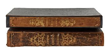 BOOKS, four volumes in two. L'empire Chinois. Illustré d'après des dessins pris sur les lieux. T. Allom and C. Pellé.