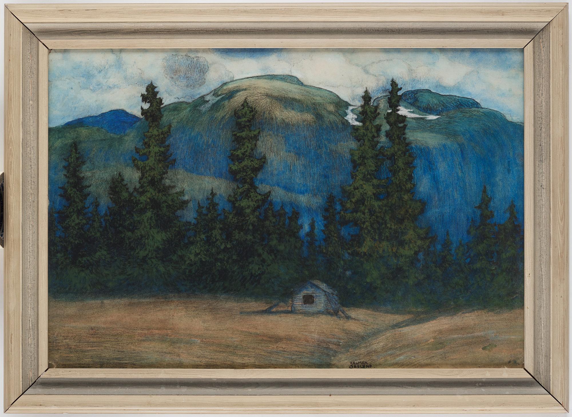 Helmer Osslund, "Från Lofsdalen", motiv från Härjedalen.