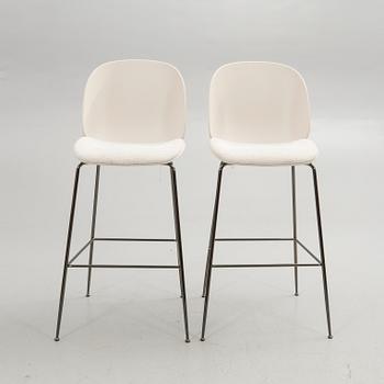GamFratesi, Bar stools, a pair, "Beetle Bar Chair", Gubi, Denmark.