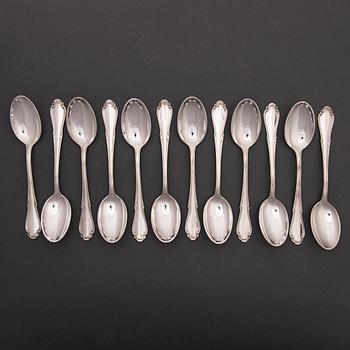 A 156-piece set of German silver flatware by Gebrüder Reiner, first half of 20th Century.