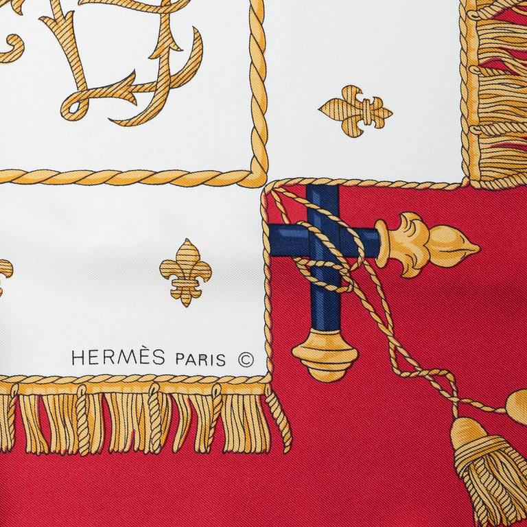 Hermès, scarf, "Vue du Carosse de la Galère La Réale".
