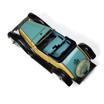 Tin toys, 3 cars, Gakken Toy, Chad Valley & Schuco.
