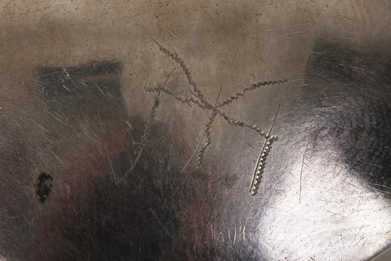 BRÄNNVINSSKED, silver, Christoffer Bauman(1758-1797/1800), 1778 Hudiksvall.