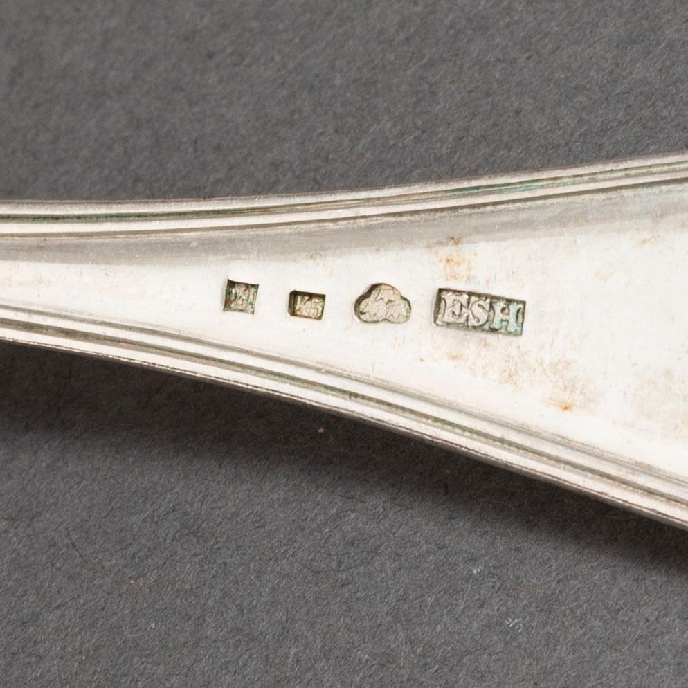 Sixteen 18th and 19th Century silver spoons.