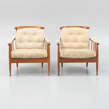 Kerstin Hörlin-Holmqvist, a pair of 'Skrindan' armchairs, second half of the 20th century.