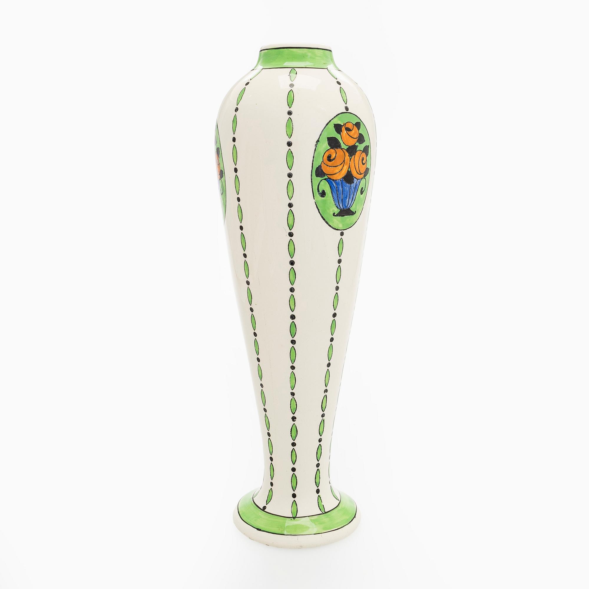 A ceramic vase, for Boch Freres, Belgium, 1920s.