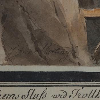 Johan Fredrik Martin, Ten scenes from the waterfalls at Trollhättan, Sweden.