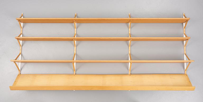 Bruno Mathsson, a wall shelf system, Firma Karl Mathsson, Sweden 1967.