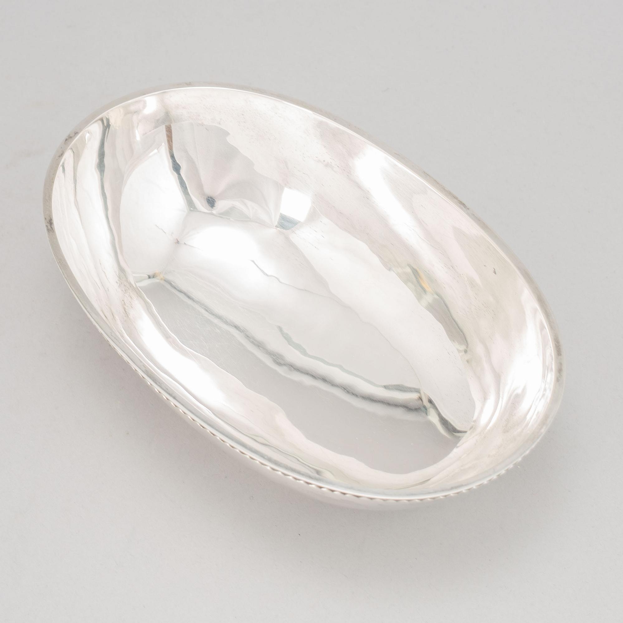 Eric Råström, skål, silver, CG Råström, Stockholm 1957.