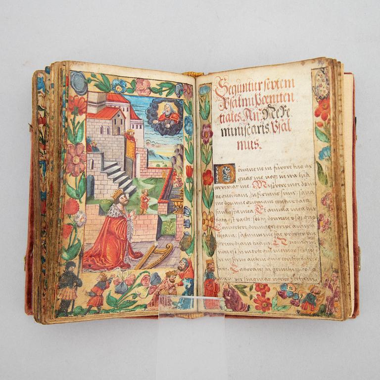 Medieval prayer book, 1523.