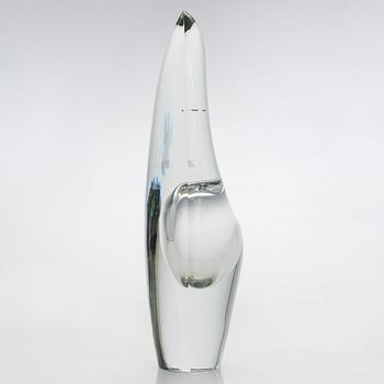Timo Sarpaneva, Glasskulptur, "Orkidé", signerad Timo Sarpaneva Iittala -54.