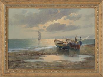 M RINALDI, olja på duk, signerad, 1900-tal.