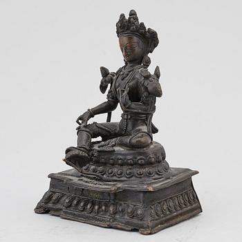 GUDOM/BODHISATTVA, kopparlegering, tibet/sinotibetansk, 1900-tal.