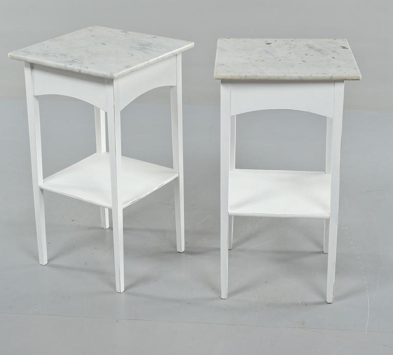 SÄNGBORD, ett par, 1900-talets första hälft.