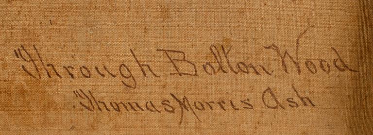THOMAS MORRIS ASH, olja på duk, signerad.
