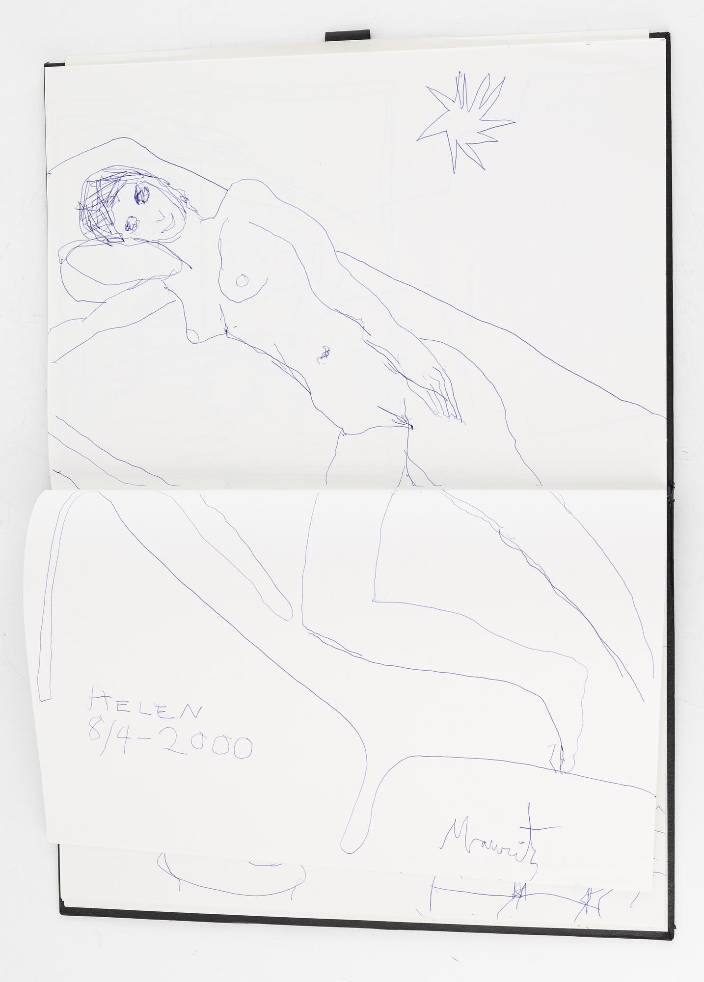 Mauritz Karström, skissblock, 2000.