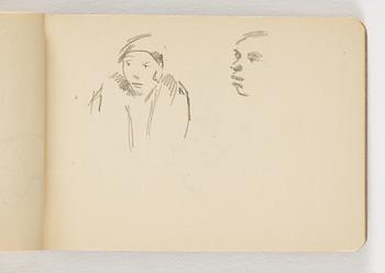 Lotte Laserstein, 10 små skissblock med teckningar.