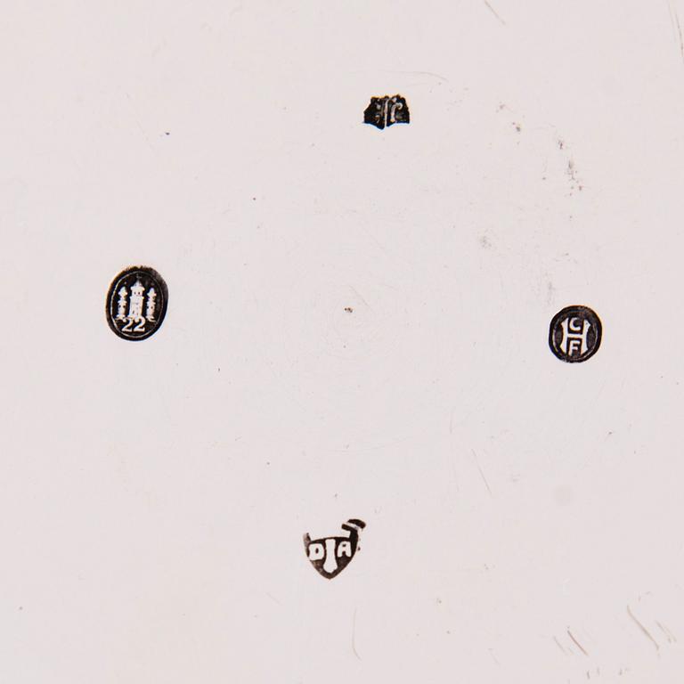 Three Danish silver bowls, two with mark of Grann & Laglye and one marked Christian F. Heise, 1922-37.