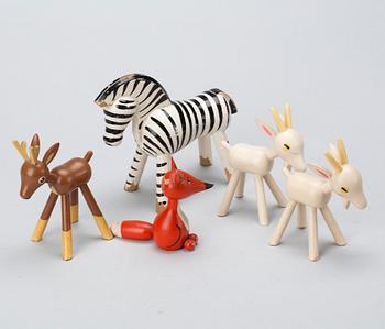 TRÄFIGURER, 4+1, Gunnar Ander resp. Kay Bojesen.