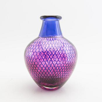 Sven Palmqvist, two vases, 'Kraka', Orrefors, late 20th century.