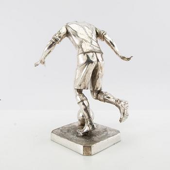 Wilhelm Zwick, efter Fotbolsspelare 1900-talets första hälft nysilver/vitmetall.