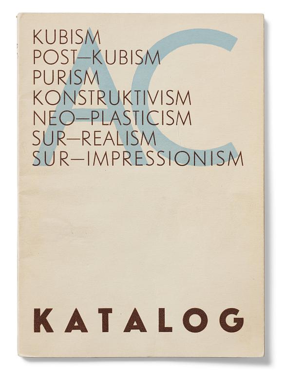 Exhibition catalogue, edited by Otto G. Carlsund, Stockholmsutställningen (Stockholm Exhibition), 1930.