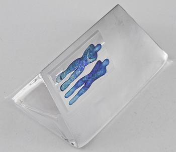 SKULPTUR, glas, Bertil Vallien, Kosta Boda, sent 1900-tal.