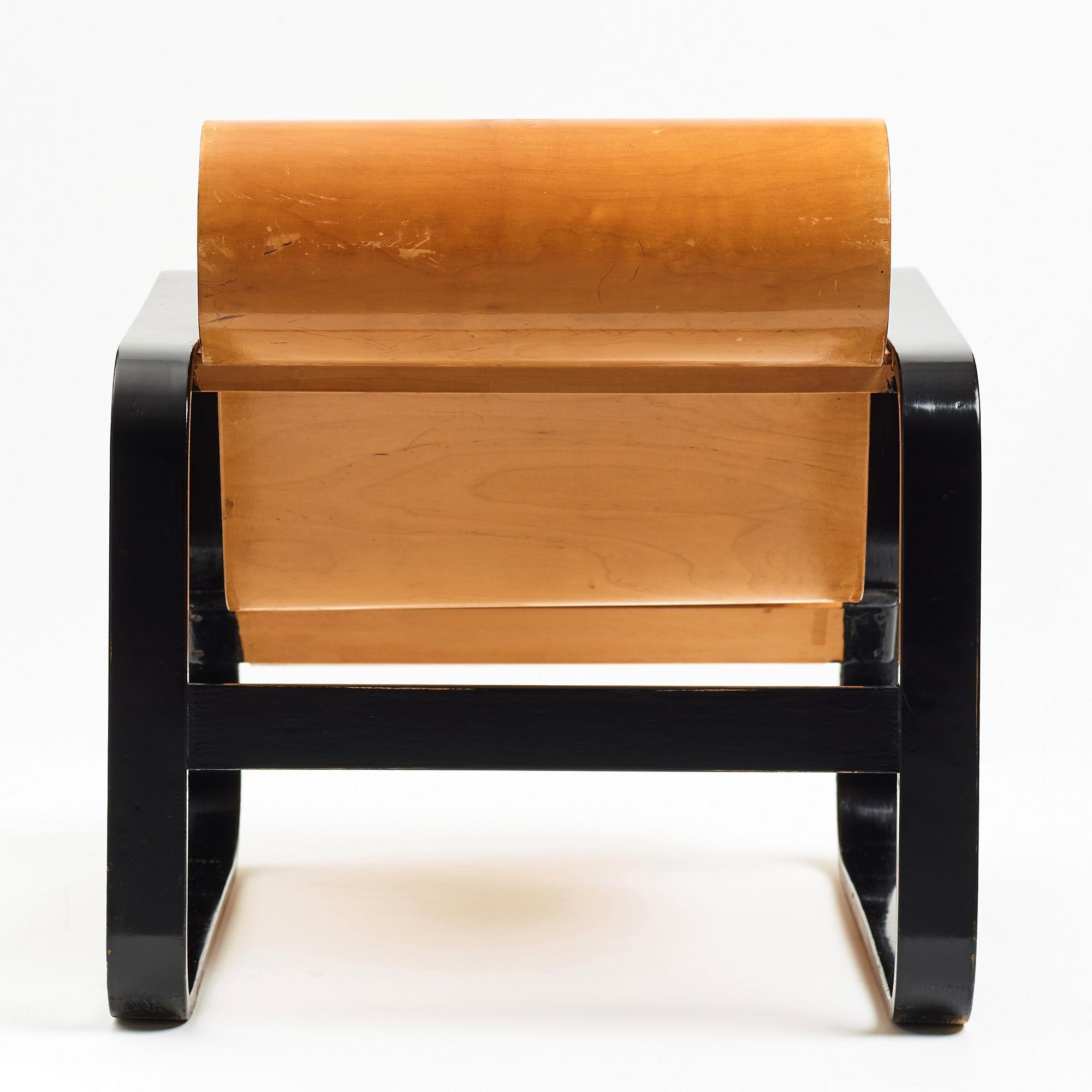 Alvar Aalto, fåtölj, "Paimio"  O.y Huonekalu-ja Rakennustyötehdas A.B för Artek, Finland, 1930-40-tal.