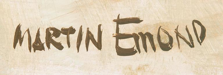 Martin Emond, olja på pannå signerad.