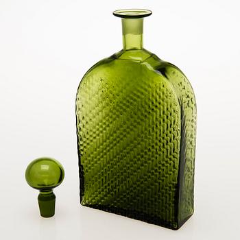 NANNY STILL, set of nine Flindari drinking glasses with a carafe by Riihimäen Lasi Oy.