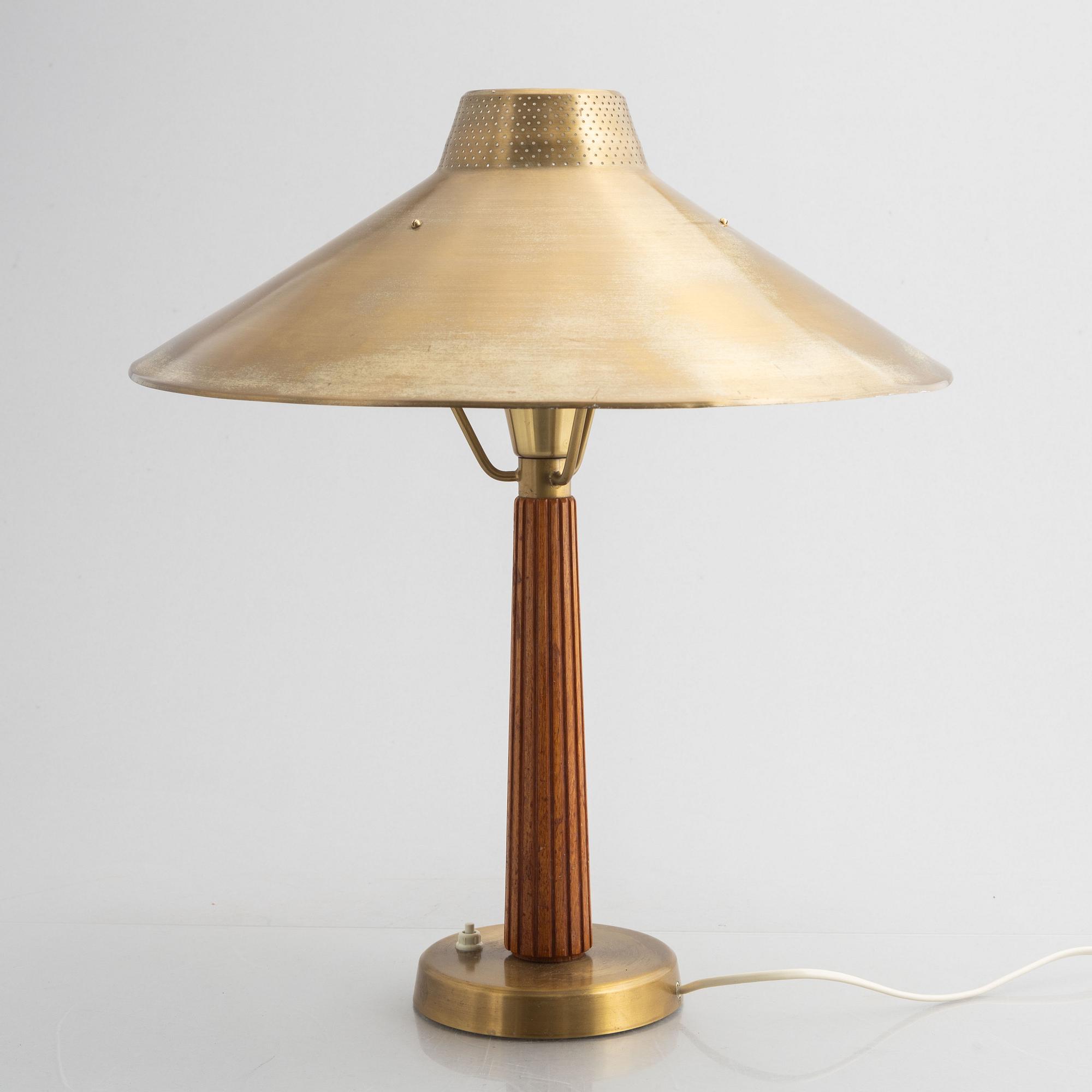 Hans Bergström, bordslampa, modell "716", ateljé Lyktan, 1940/50-tal.