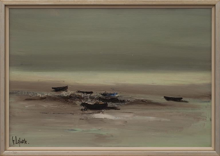 GEORGES LAPORTE, oljemålning på duk, signerad,