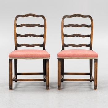 Axel Einar Hjorth, a pair of stained birch 'Sune' chairs, Nordiska Kompaniet, 1928.