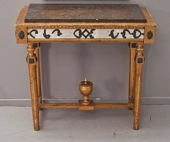 SPEGEL med KONSOLBORD. Sengustaviansk stil, 1900-talets början.